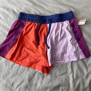 FREE PEOPLE MOVEMENT INVIGORATE COLOR-BLOCK SHORTS